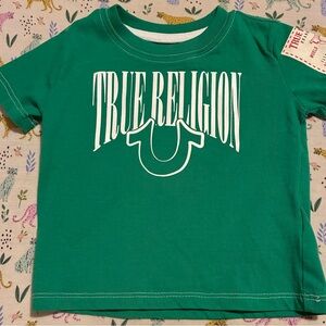 True Religion Kids Teal Short Sleeve Tee for girlies or boys  in perf condition!